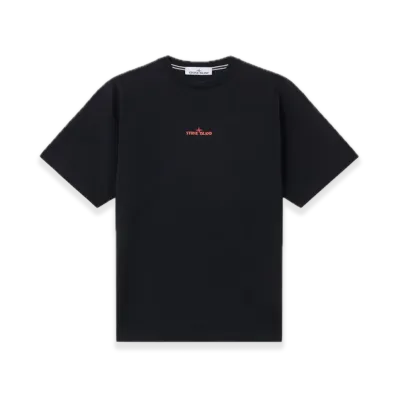 Stone Island 21002RC Combed Organic Cotton Jersey "Black"