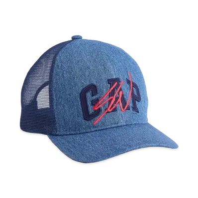 Gap x Sean Wotherspoon Denim & Mesh Logo Baseball Hat "Denim"