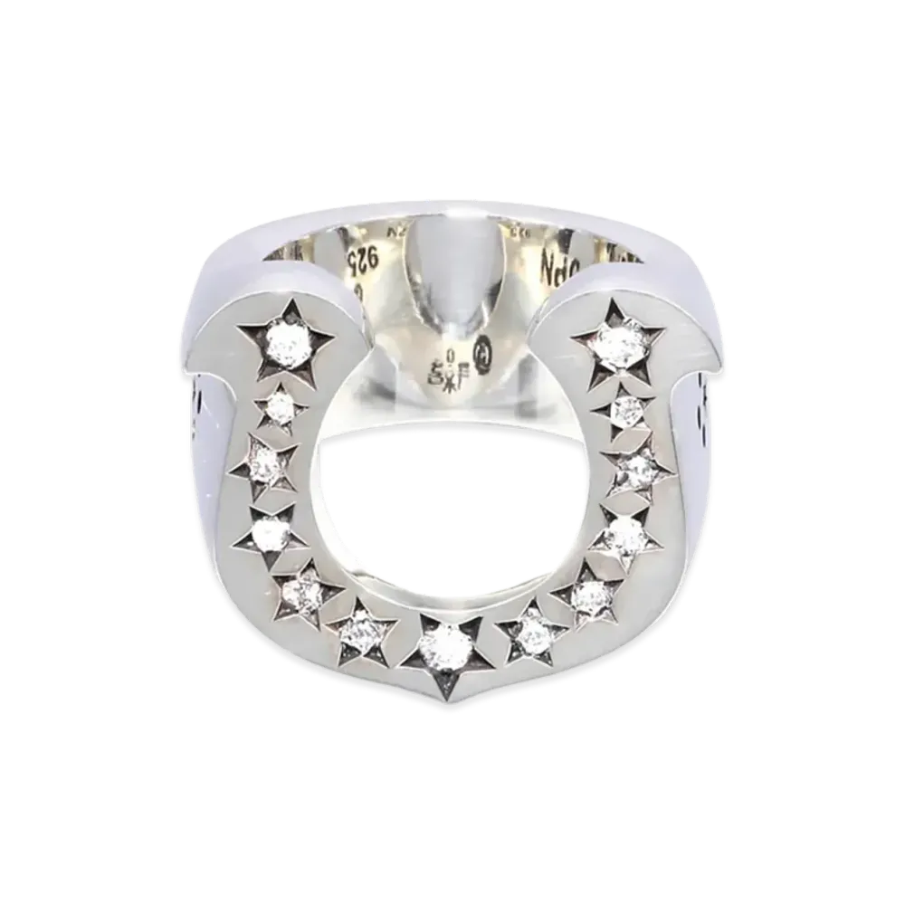 TENDERLOIN Horseshoe Ring Lab Grown Diamonds SV925 "Silver"