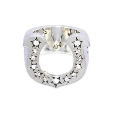 TENDERLOIN Horseshoe Ring Lab Grown Diamonds SV925 "Silver"