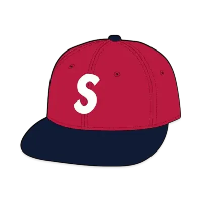 Supreme 2-Tone S Logo 6-Panel "Red"