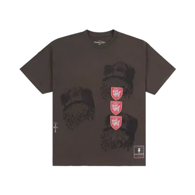 Travis Scott x M&N x University Of Houston Seal Tee "Brown"