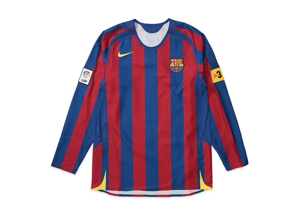 FC Barcelona 2005/06 リカロングスリーブユニフォーム Nike FC Barcelona 2005/06 Reissue Ronaldinho Replica Long Sleeve