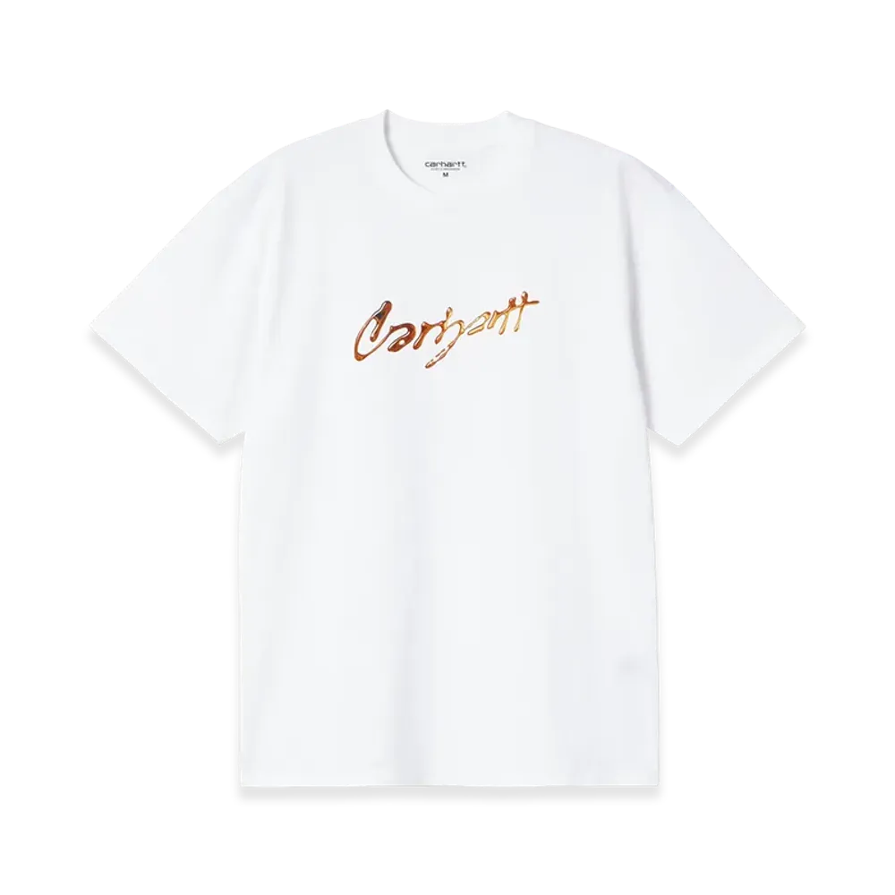 Carhartt WIP S/S Drip Script T-Shirt "White"