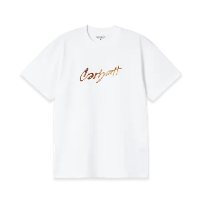 Carhartt WIP S/S Drip Script T-Shirt "White"