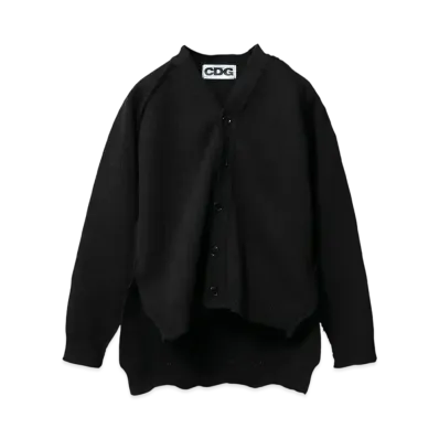 COMME des GARCONS CDG Outside Seam Long Back Cardigan "Black"