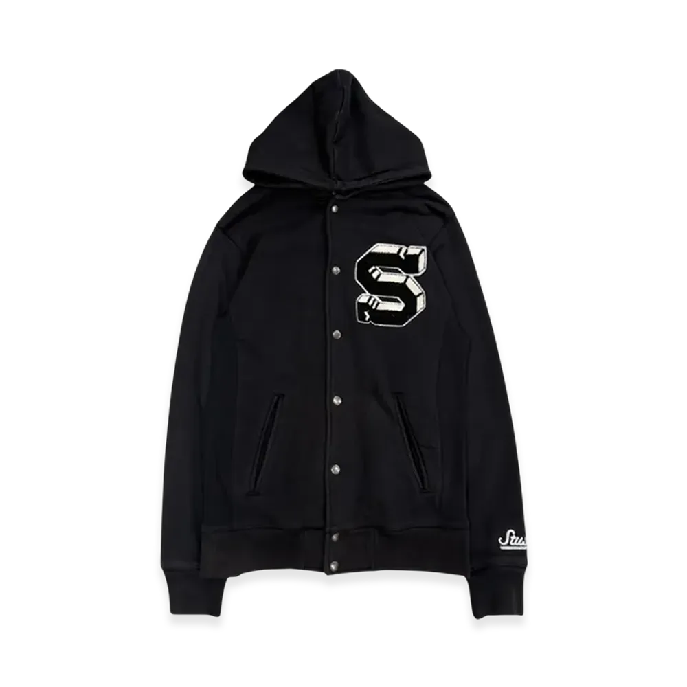 Stussy 00's Hooded Studium Jacket "Black"