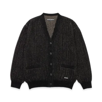 WACKO MARIA Glitter Knit Cardigan "Gold"