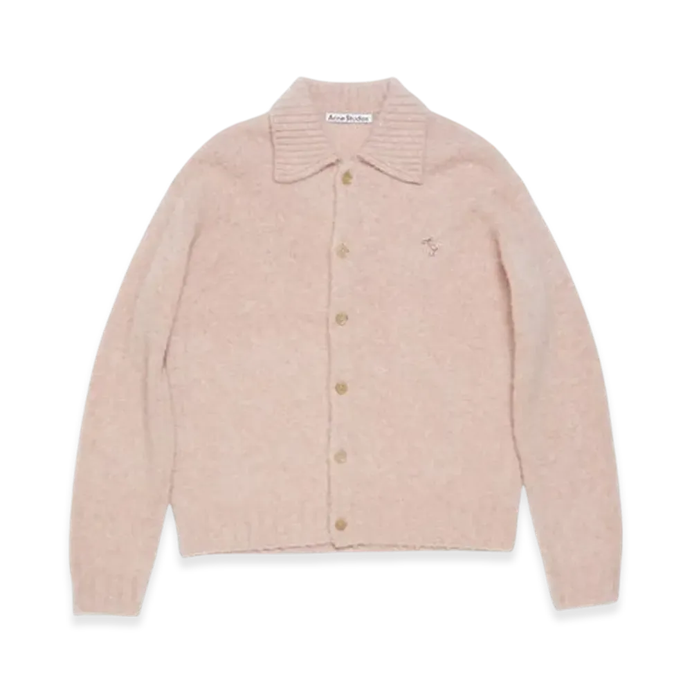 Acne Studios Polo Wool Cardigan "Pink"