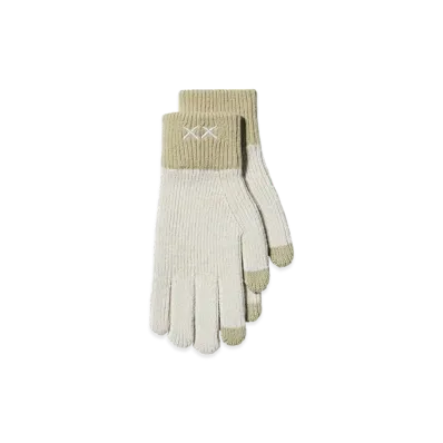 Uniqlo x KAWS Winter Heattech Knit Gloves "Off White"