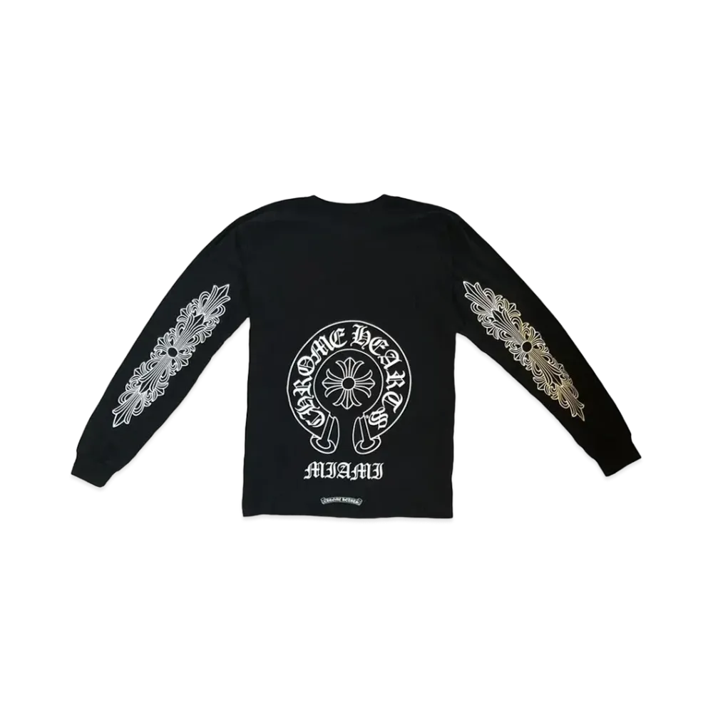 Chrome Hearts Miami Exclusive Horseshoe L/S T-Shirt "Black"