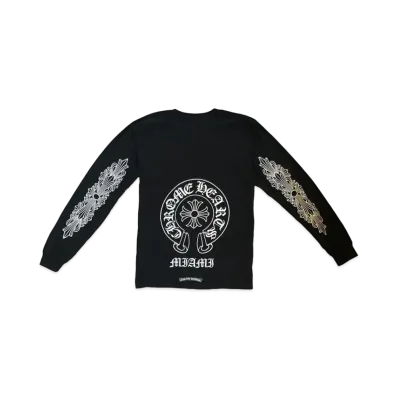 Chrome Hearts Miami Exclusive Horseshoe L/S T-Shirt "Black"