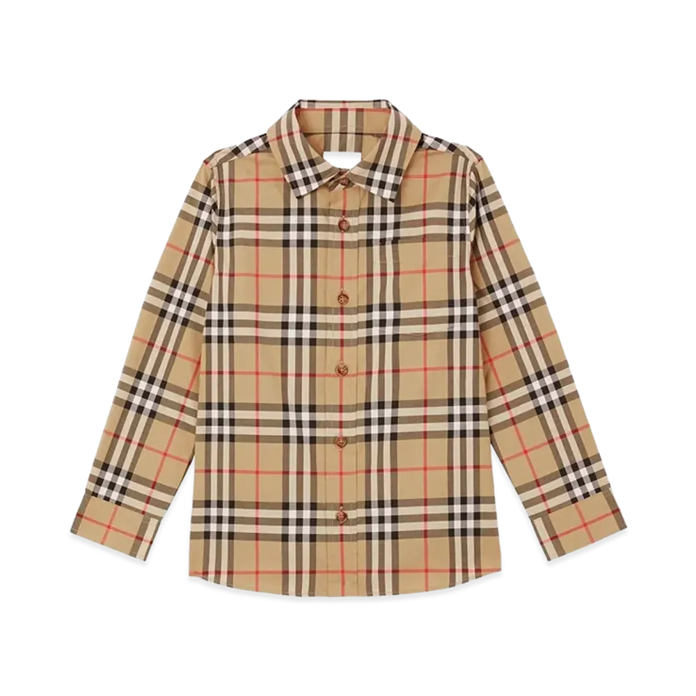Burberry Kids Shirts "Beige"