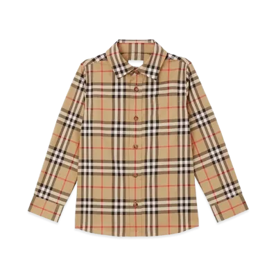 Burberry Kids Shirts "Beige"