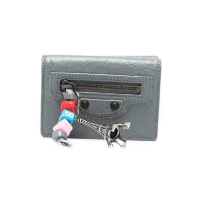 BALENCIAGA Women's Wallets "Blue Grey/Gray"