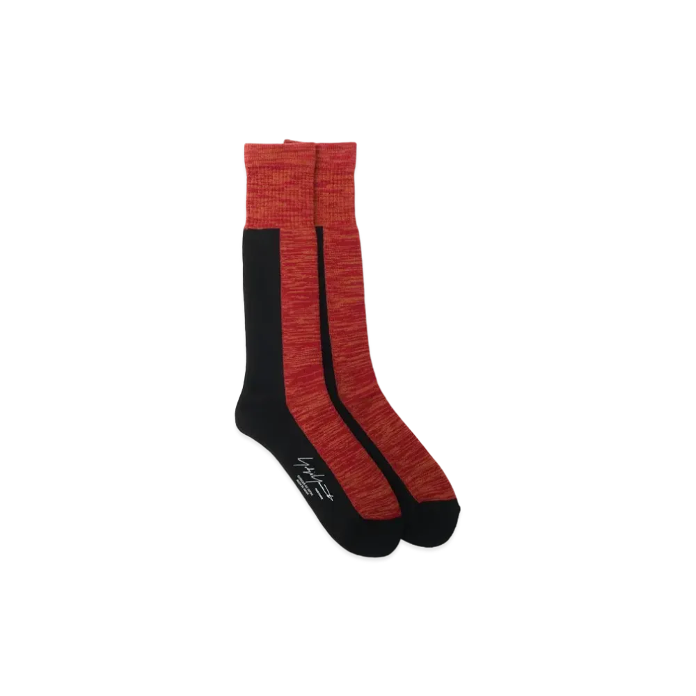 Yohji Yamamoto Pour Homme 32/-C/AC PILE LONG SOCKS "Red"