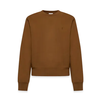 Saint Laurent Cotton Sweatshirt "Brown"
