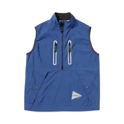 GRAMICCI x and wander Brushed Nylon Vest "Blue"