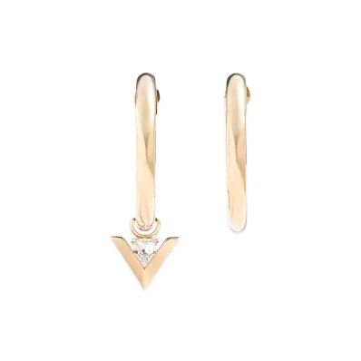 Valentino Garavani Women's 'je Les V' Hoop Earrings "Gold"