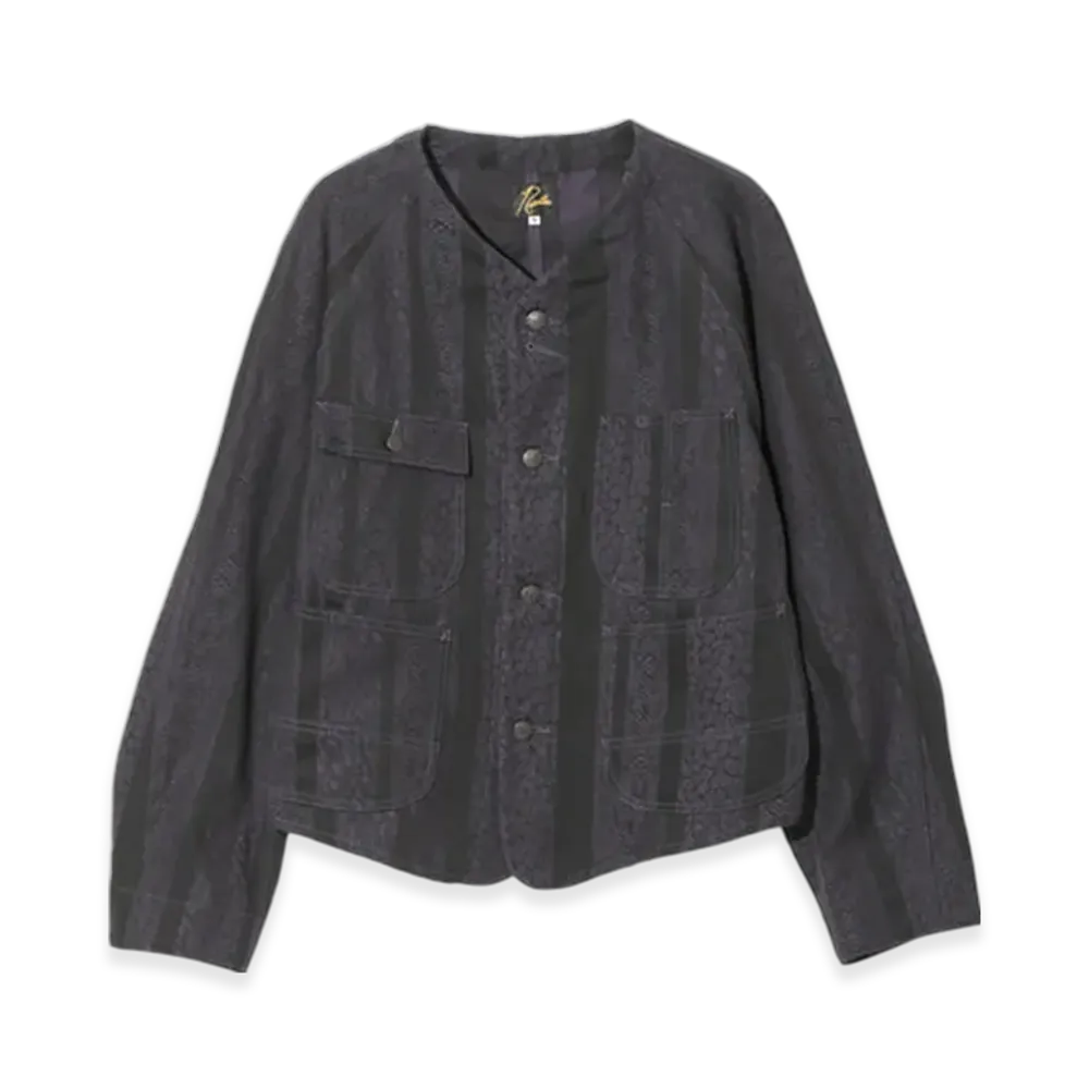 NEEDLES Engineer Jacket - 10oz Denim / Python Jacquard "Purple"