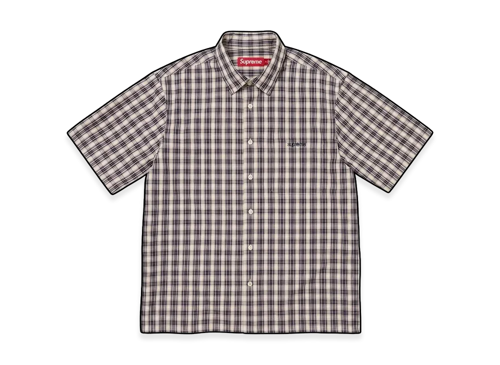 Supreme Mini Plaid S/S Shirt "Stone"