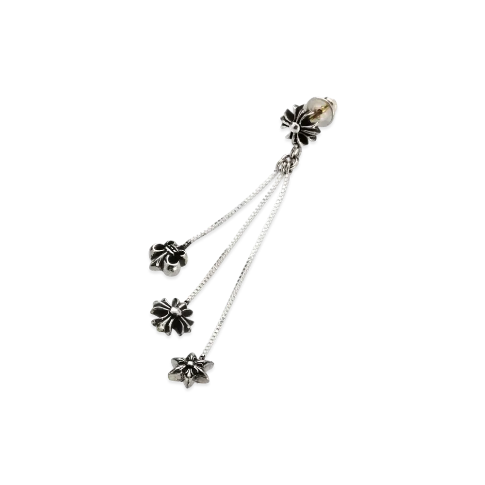 Chrome HEarts Jojo with 3 Charm Earrings (for right ear) "Silver"