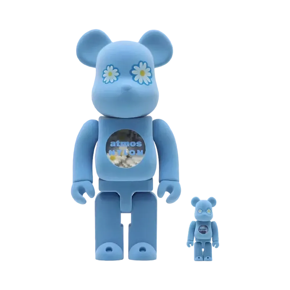 MEDICOM TOY BE@RBRICK atmos x NYLON JAPAN Type-2 100% & 400%