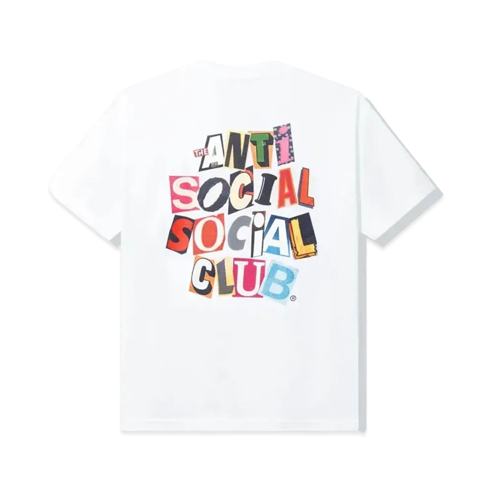 ANTI SOCIAL SOCIAL CLUB FW22 Torn Pages Of Our Story Tee "White"