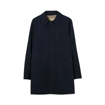 Burberry Men's Short Camden Heritage Car Coat "Blue"