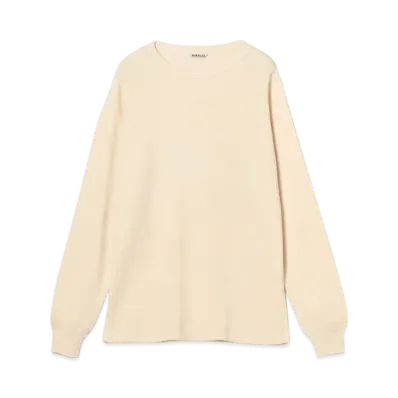 AURALEE Wool Cotton Thermal P/O "Ivory"