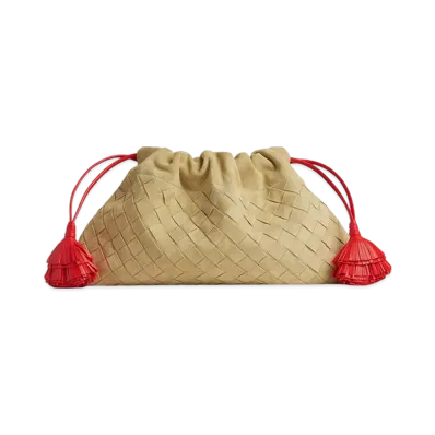 Bottega Veneta Dustbag Notte "Tapioca/Cherry Tomato"