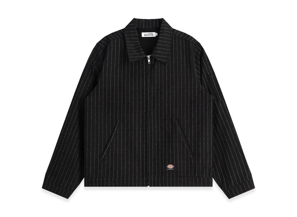 ANTI SOCIAL SOCIAL CLUB x Dickies Stripe Work Jacket "Black"
