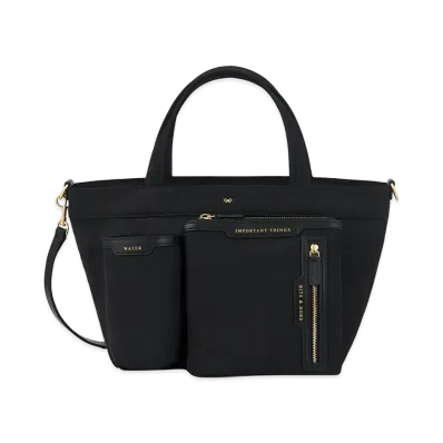 Anya Hindmarch Multi Pocket E/W Tote Mini "Black"