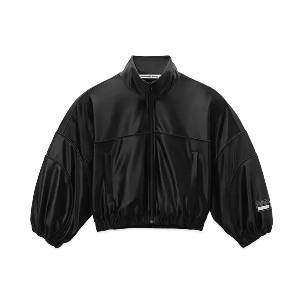 Alexander Wang Cropped Track Jacket "Black"