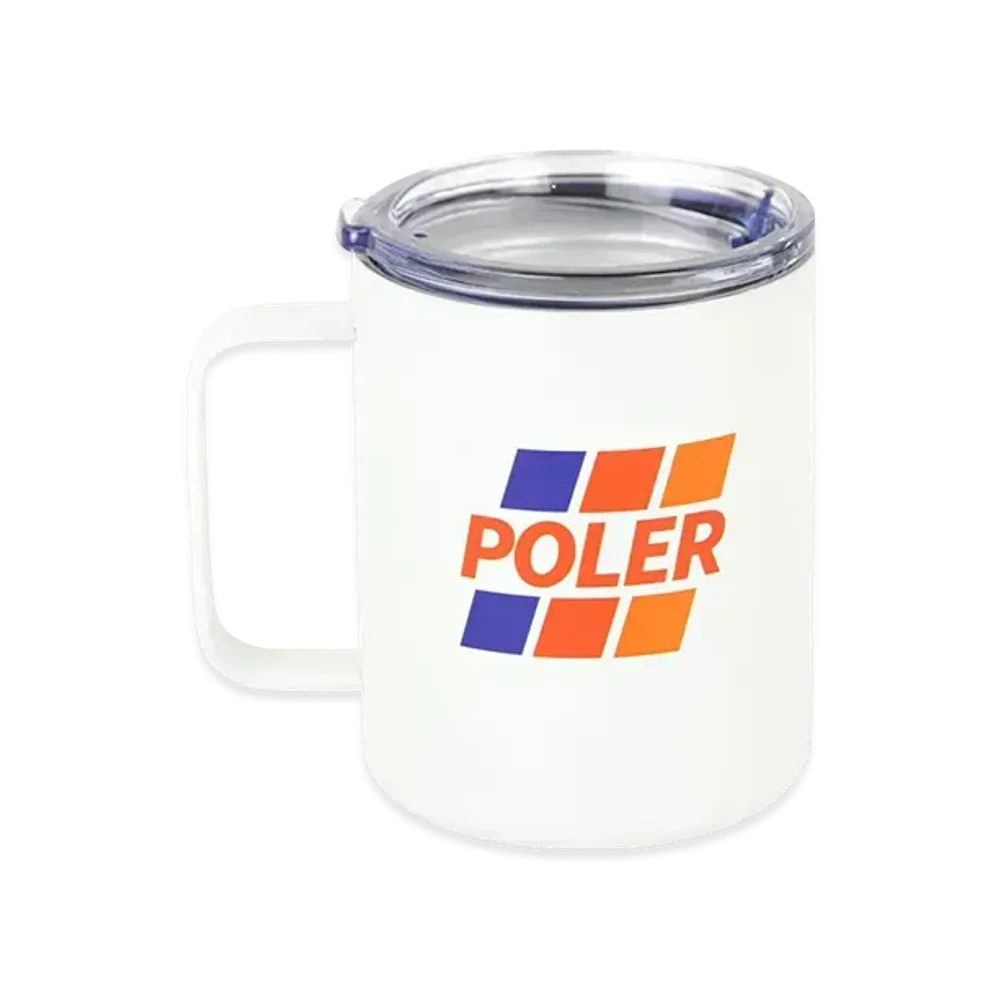 POLeR Outdoor Camping Mug "WhiteRed"