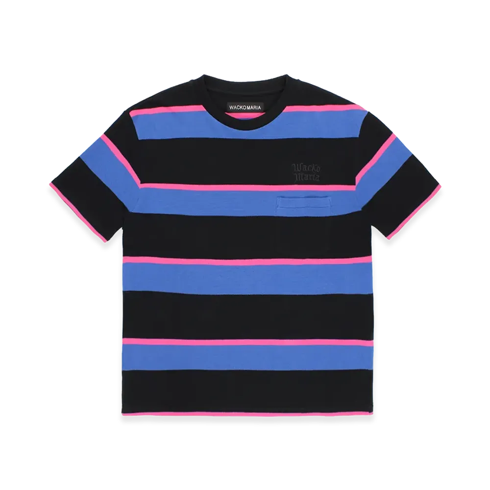 WACKO MARIA Striped T-Shirt "Purple"