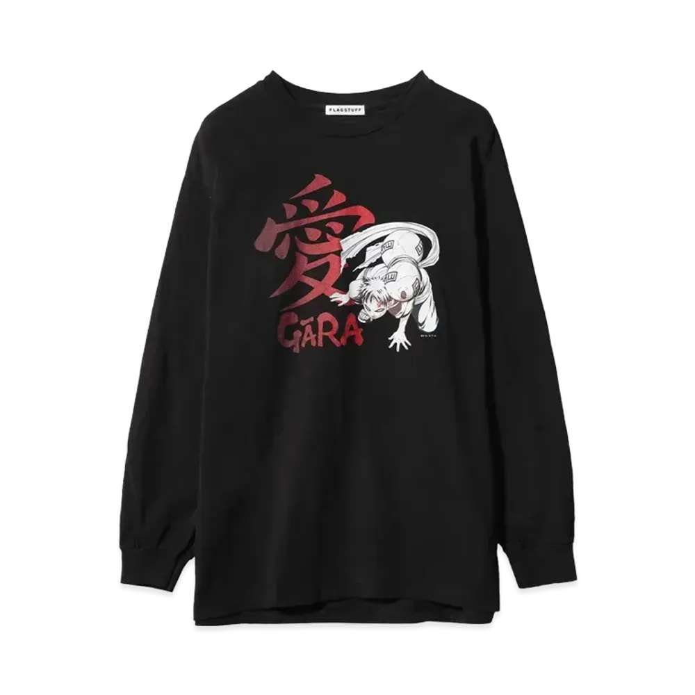 NARUTO x F-LAGSTUF-F "GARA" L/S TEE "BLACK"