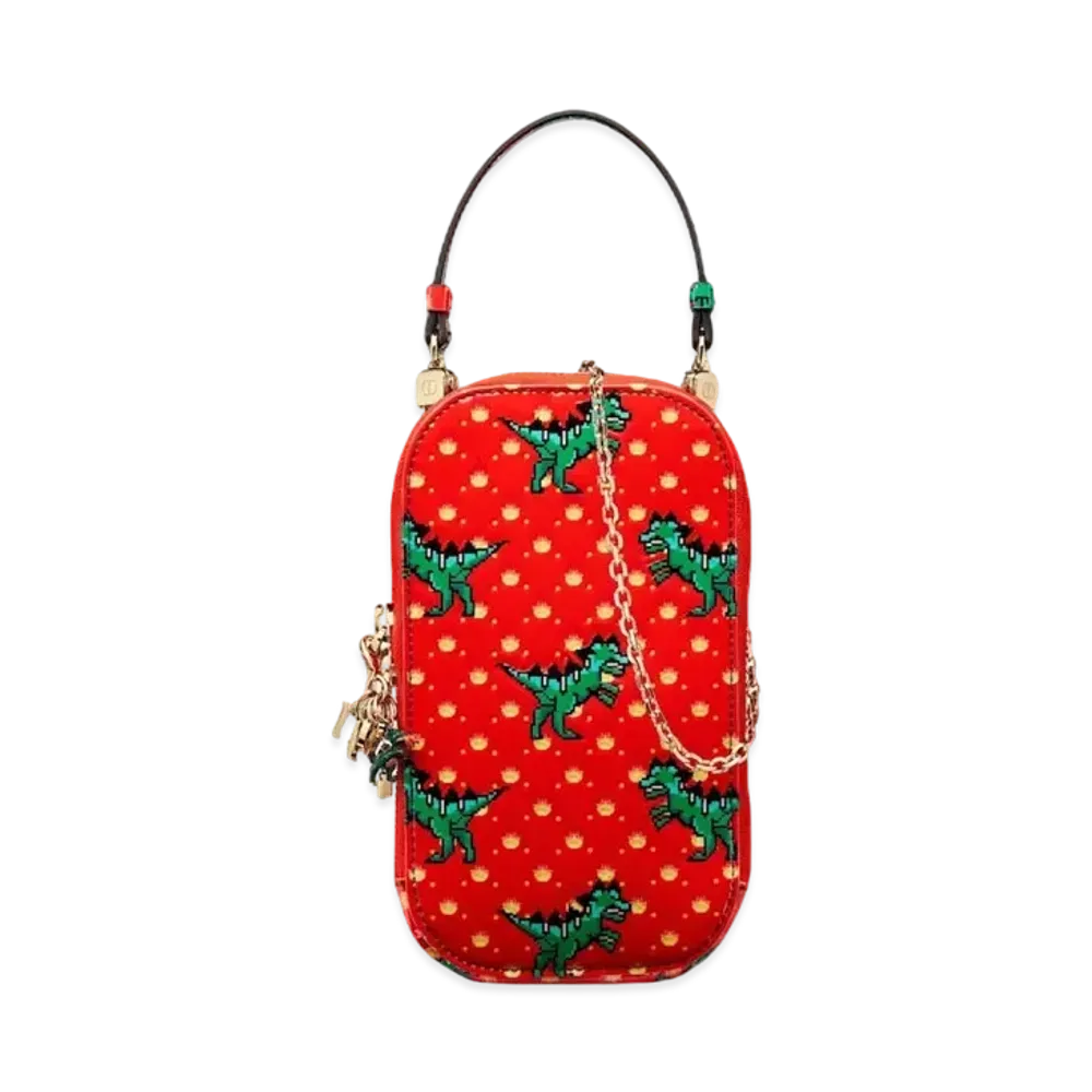 Dior Lady Dior Phone Holder "Red"
