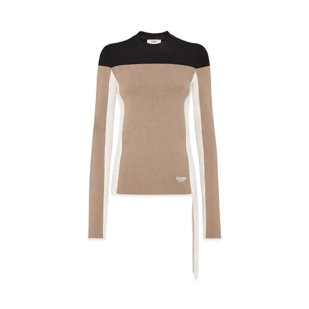 FENDI Women's Wool & Viscose Sweater "Beige"
