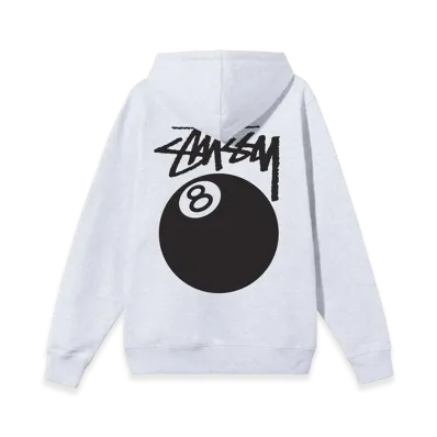 Stussy 8 Ball Hoodie - 21SS "Ash Heather"