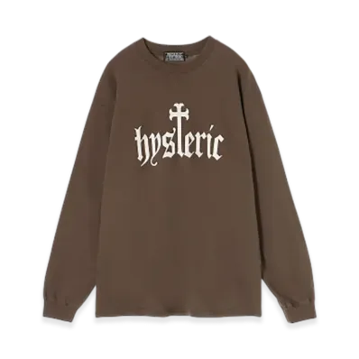 HYSTERIC GLAMOUR Skull Coffin T-Shirt "Brown"