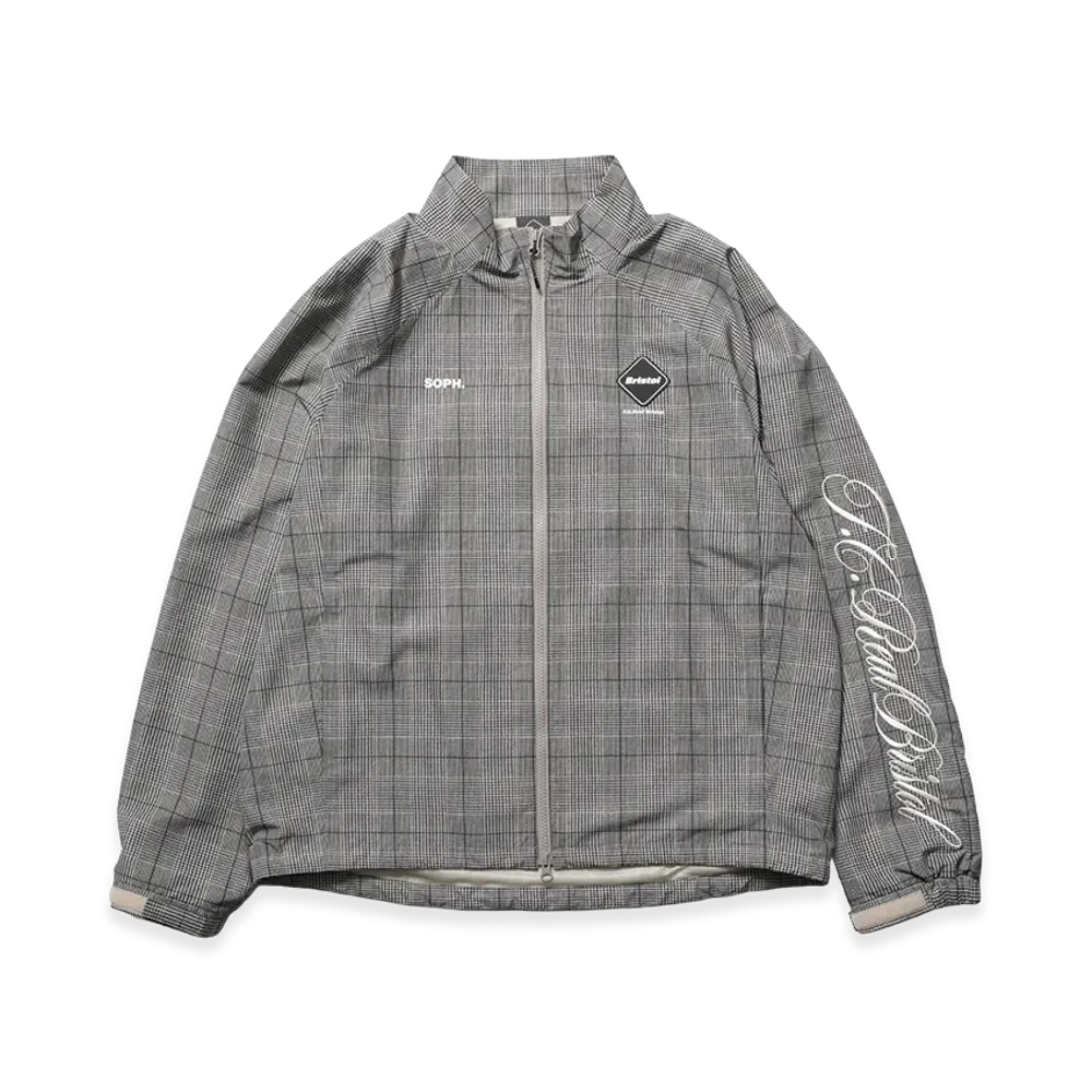 F.C.Real Bristol Plaid Ventilation Practice Jacket "Gray"