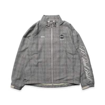 F.C.Real Bristol Plaid Ventilation Practice Jacket "Gray"