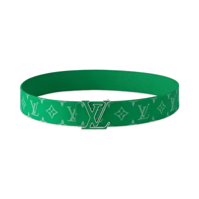 Louis Vuitton LV Initiales 40mm Reversible Belt Taigarama "Vert"