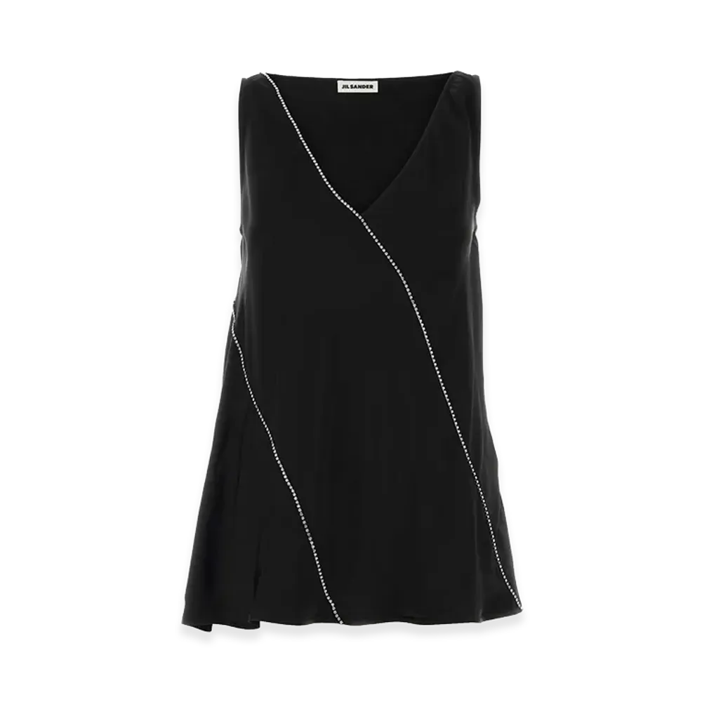 Jil Sander Women's Viscose Top "Black"