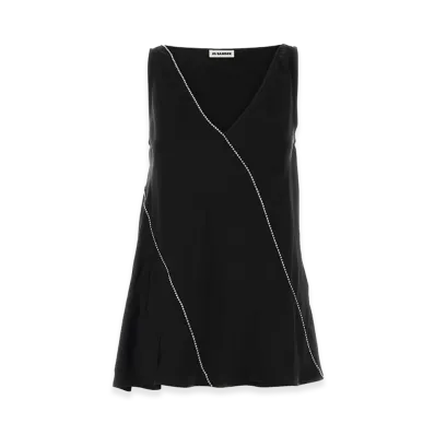 Jil Sander Women's Viscose Top "Black"