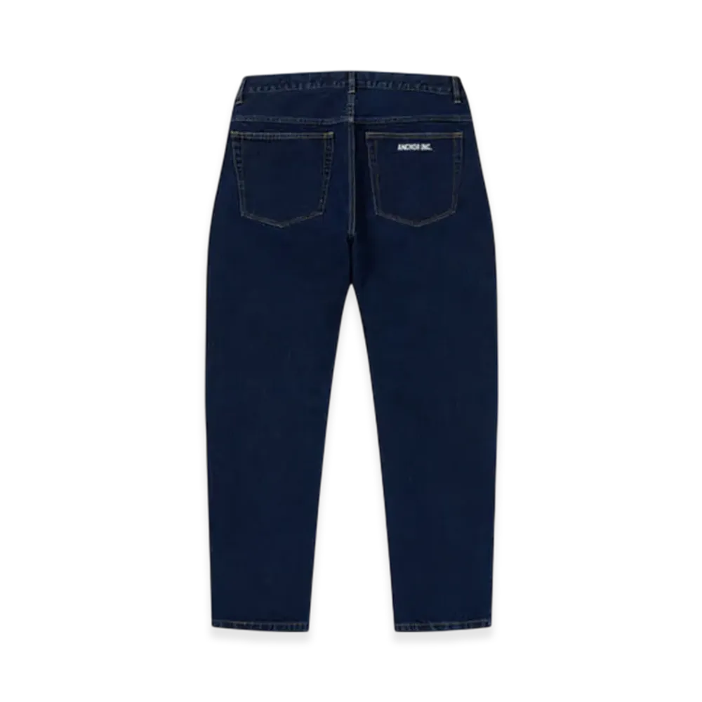 Mercedes Anchor inc. Bold Logo Baggy Jeans "Indigo"