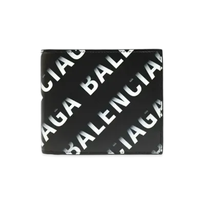 BALENCIAGA Cash Square Wallet "Black"