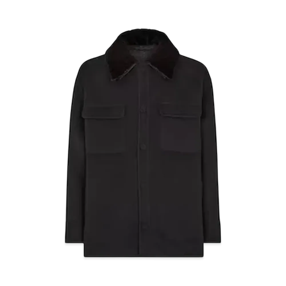 FENDI Men's Blouson Cashmere Go-To Jacket "Black"
