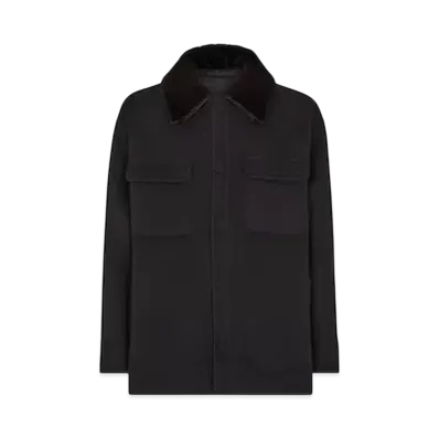 FENDI Men's Blouson Cashmere Go-To Jacket "Black"
